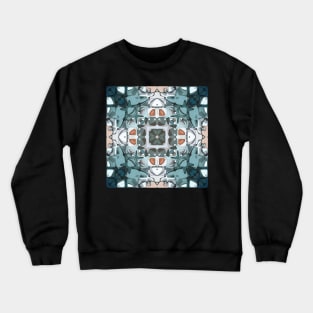 Turquoise Pattern Crewneck Sweatshirt